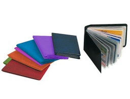 [FV16/M] PORTATARJETAS DE CREDITO FABRICADAS EN PVC BASE OPACA CAPACIDAD 10 TARJETAS COLORES SURTIDOS EXPOSITOR DE 30 UDS