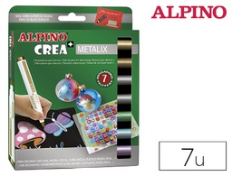 [AR001034(AR000134)] ROTULADOR ALPINO CREA METALIX CAJA DE 7 COLORES