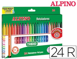 [AR001003N (AR001003)] ROTULADOR ALPINO STANDARD CAJA DE 24 COLORES
