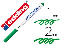 [661-04] ROTULADOR EDDING PARA PIZARRA BLANCA 661 COLOR VERDE PUNTA REDONDA 1-2 MM RECARGABLE