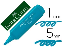 [154658] ROTULADOR FABER FLUORESCENTE 1546 COLOR PASTEL AZUL TURQUESA