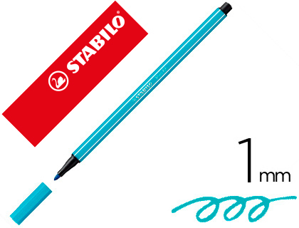 [68/31] ROTULADOR STABILO ACUARELABLE PEN 68 AZUL COBALTO PUNTA GRUESA 1MM