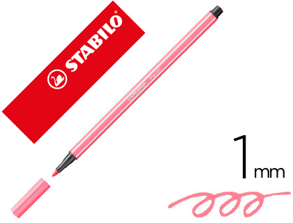 [68/29] ROTULADOR STABILO ACUARELABLE PEN 68 CARNE OSCURO PUNTA GRUESA 1MM