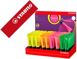 [72/45-1] ROTULADOR STABILO FLUORESCENTE 72 NEON EXPOSITOR DE 45 UNIDADES COLORES SURTIDOS