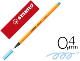 [88/11] ROTULADOR STABILO PUNTA DE FIB RA POINT 88 AZUL CLARO PUNTA FINA 0,4MM