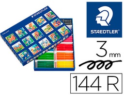 [340 C144] ROTULADOR STAEDTLER COLOR JUMBO TRAZO 3 MM CAJA DE 144 UNIDADES SURTIDAS 12 X COLOR