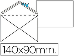 SOBRE BLANCO REGISTRO EXTRA 90 X 140 MM -CAJA 100