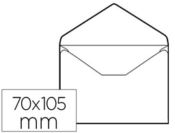 [SB03] SOBRE LIDERPAPEL N.0 BLANCO TARJETA DE VISITA 70X105MM ENGOMADO CAJA DE 100 UNIDADES