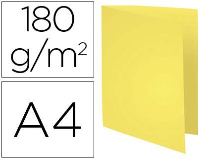 [420005E] SUBCARPETA CARTULINA RECICLADA EXACOMPTA DIN A4 AMARILLO 170 GR