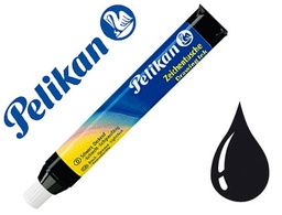 [215103] TINTA CHINA PELIKAN NEGRO N.17 TUBO DE 9 ML BLISTER DE 1 UNIDAD