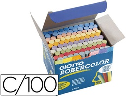 [F539000] TIZA COLOR ANTIPOLVO ROBERCOLOR -CAJA DE 100 UNIDADES