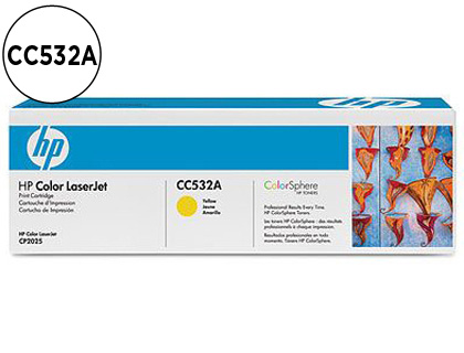 [CC532A] TONER HP LASERJET COLOR CP2025/CM2320 AMARILLO 2.800 PAG