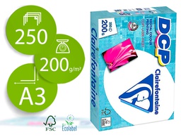 [1808C] PAPEL FOTOCOPIADORA CLAIREFONTAINE DIN A3 200 GR PAQUETE DE 250 HOJAS