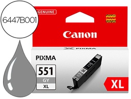 [6447B001] INK-JET CANON 551 XL PIXMA IP7250 / MG5450 / MG6350 GRIS