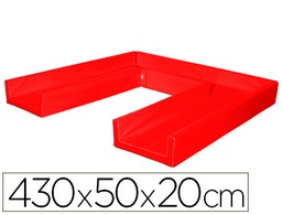 [448 R] CIRCUITO MODULAR DE GATEO SUMO DIDACTIC 430X50X20 CM ROJO