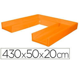 [448 NA] CIRCUITO MODULAR DE GATEO SUMO DIDACTIC 430X50X20 CM NARANJA