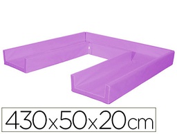 [448 L] CIRCUITO MODULAR DE GATEO SUMO DIDACTIC 430X50X20 CM LILA