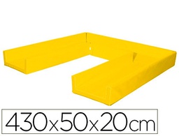 [448 AM] CIRCUITO MODULAR DE GATEO SUMO DIDACTIC 430X50X20 CM AMARILLO