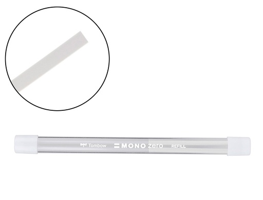 [ER-KUS] REPUESTO PORTAGOMAS TOMBOW MONO ZERO RECTANGULAR 2,5 X 5 MM TUBO CON 2 UNIDADES