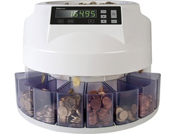 [113-0547] CONTADOR Y CLASIFICADOR DE MONEDAS SAFESCAN 1250EUR VELOCIDAD 200 MONEDAS / MINUTO CAPACIDAD 500 MONEDAS