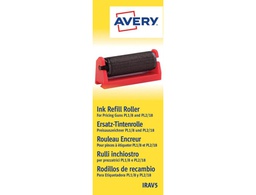 [IRAV5] RODILLO ENTINTADOR AVERY PARA ETIQUETADORA PL1/8 Y PL2/18 COLOR NEGRO CAJA DE 5 UNIDADES