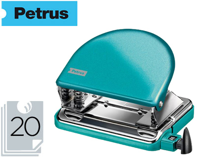 [626521] TALADRADOR PETRUS 52 WOW TURQUESA METALIZADO CAPACIDAD 20 HOJAS EN BLISTER