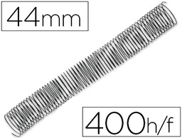 [KF11139] ESPIRAL METALICO Q-CONNECT 64 5:1 44MM 1,2MM CAJA DE 25 UNIDADES