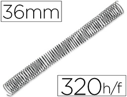[KF11137] ESPIRAL METALICO Q-CONNECT 64 5:1 36MM 1,2MM CAJA DE 25 UNIDADES