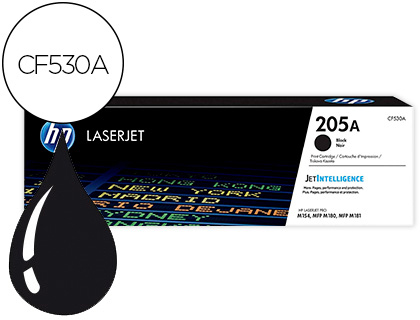 [CF530A] TONER HP 205A LASERJET M 154A / 154NW / MFP M180N / 181FW NEGRO 1100 PAGINAS
