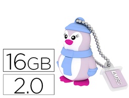 [E144270] MEMORIA USB EMTEC FLASH 16 GB 2.0 PINGUINO