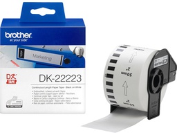 [DK22223] ETIQUETA BROTHER DK22223 CINTA PAPEL CONTINUO ADHESIVA REMOVIBLE BLANCA 50 MM X 30,48 MT