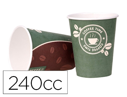 [10350315] VASO TERMICO CARTON BLANCO 240 CC PAQUETE DE 50 UNIDADES