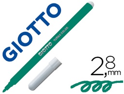 [F485020] ROTULADOR GIOTTO TURBO COLOR LAVABLE CON PUNTA BLOQUEADA UNICOLOR VERDE OSCURO