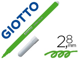 [F485018] ROTULADOR GIOTTO TURBO COLOR LAVABLE CON PUNTA BLOQUEADA UNICOLOR VERDE