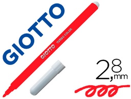 [F485011] ROTULADOR GIOTTO TURBO COLOR LAVABLE CON PUNTA BLOQUEADA UNICOLOR ROJO