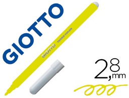 [F485002] ROTULADOR GIOTTO TURBO COLOR LAVABLE CON PUNTA BLOQUEADA UNICOLOR AMARILLO