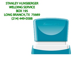 [QPTL-Q2449RU Q12 VE] SELLO X'STAMPER QUIX PERSONALIZABLE COLOR VERDE MEDIDAS 24X49 MM Q-12