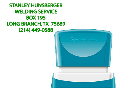 [QPTL-Q2449RU Q12 VE] SELLO X'STAMPER QUIX PERSONALIZABLE COLOR VERDE MEDIDAS 24X49 MM Q-12