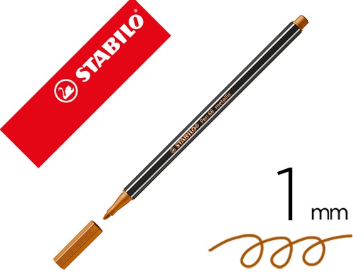 [68/820] ROTULADOR STABILO ACUARELABLE PEN 68 METALICO COBREPUNTA GRUESA 1MM