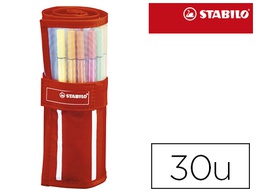 [6830-2] ROTULADOR STABILO PUNTA DE FIBRA PEN 68 ESTUCHE ROLLERSET DE 30 COLORES SURTIDOS