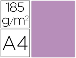 [C400108140] CARTULINA GUARRO DIN A4 MALVA 185 GR PAQUETE DE 50 H
