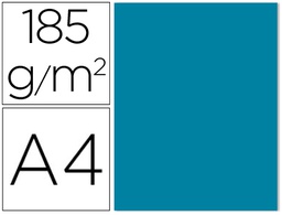 [C400108141] CARTULINA GUARRO DIN A4 AZUL CARIBE 185 GR PAQUETE DE 50 H