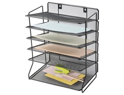 [KF17289] BANDEJA SOBREMESA Q-CONNECT KF17289 METALICA REJILLA NEGRA 6 BANDEJAS 325X230X390 MM