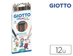 [F257400] LAPICES DE COLORES GIOTTO STILNOVO SKIN TONES CAJA DE 12 COLORES