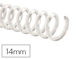 [KF18761] ESPIRAL PLASTICO Q-CONNECT TRANSPARENTE 32 5:1 14MM 1,8MM CAJA DE 100 UNIDADES