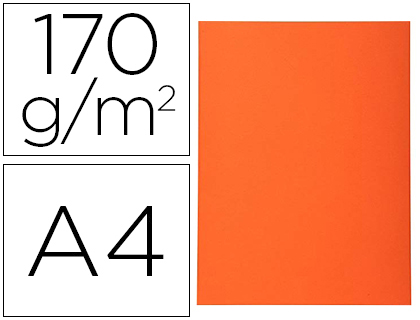 [420007E] SUBCARPETA CARTULINA RECICLADA EXACOMPTA DIN A4 NARANJA 170 GR