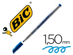 [841841] ROTULADOR BIC VELLEDA FINO PARA PIZARRA AZUL PUNTA REDONDA 1 MM