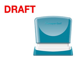 [QPTL-Q1140RU Q10 RO] SELLO X'STAMPER QUIX PERSONALIZABLE COLOR ROJO MEDIDAS 11X40 MM Q-10