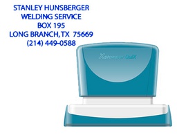 [QPTL-Q2449RU Q12 AZ] SELLO X'STAMPER QUIX PERSONALIZABLE COLOR AZUL MEDIDAS 24X49 MM Q-12