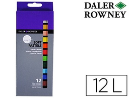 [D157500112] LAPICES PASTEL OLEO DALER ROWNEY SIMPLY SUAVE CAJA DE 12 COLORES SURTIDOS